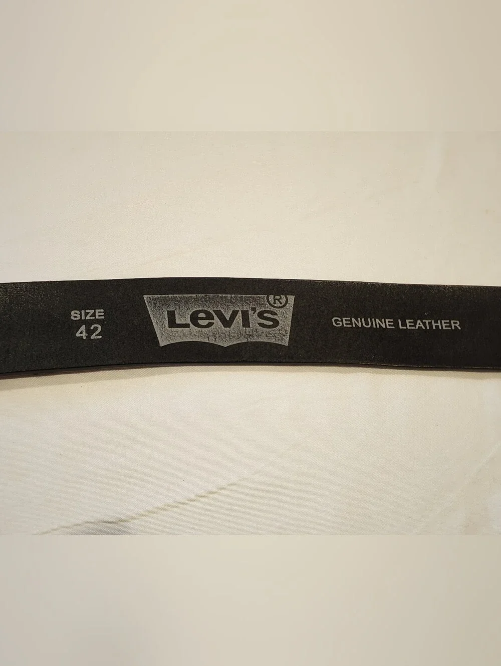 Levi's Black Leather Belt with Signature Metal Buckle Removable
